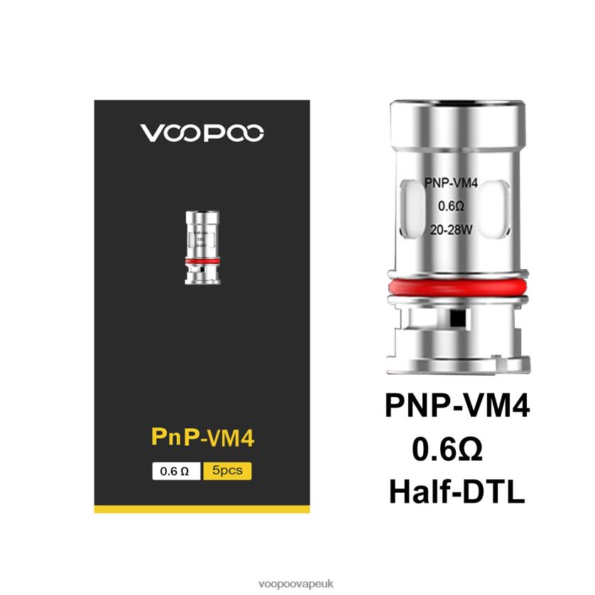 VOOPOO Argus UK - VOOPOO PNP Coils (5Pcs) PnP-VM4 4PF602598