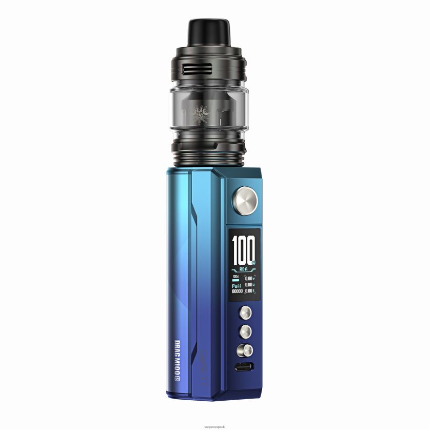 VOOPOO Coils UK - VOOPOO DRAG M100S Mod Device Cyan  Blue 4PF602277