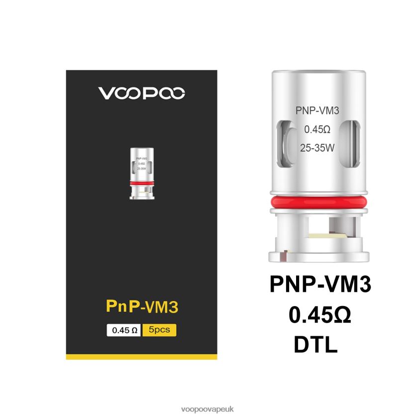 VOOPOO Coils UK - VOOPOO PNP Coils (5Pcs) PnP-VM3 4PF602597