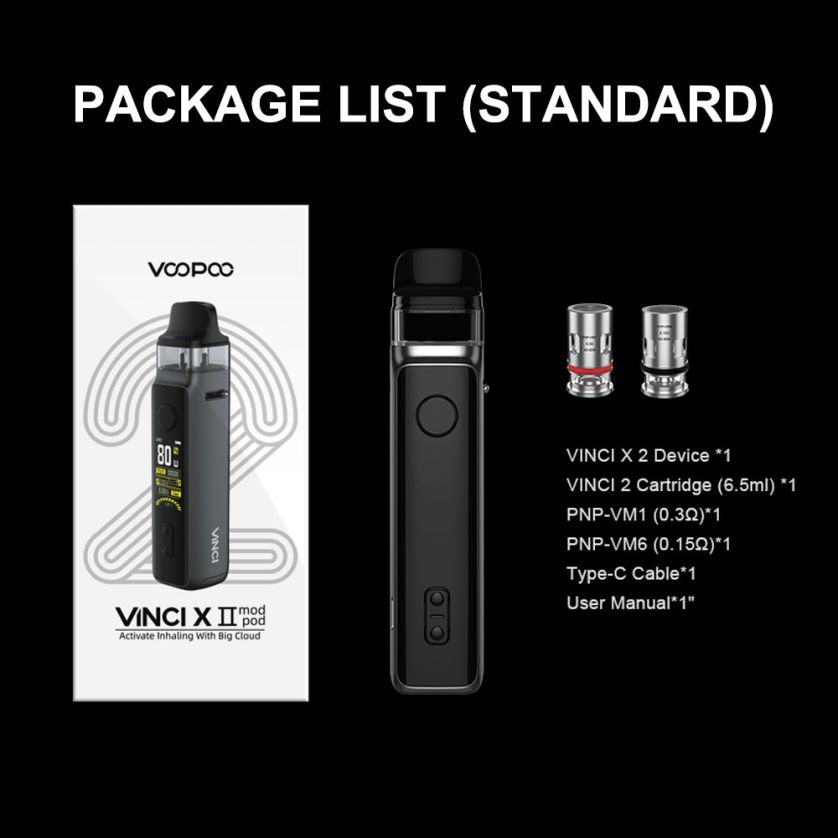 VOOPOO Coils UK - VOOPOO VINCI X 2 Kit Carbon Fiber 4PF602347
