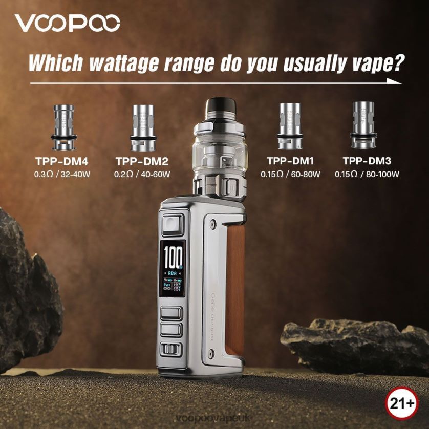 VOOPOO UK - VOOPOO ARGUS GT II Tank Kit Graphite 4PF6021