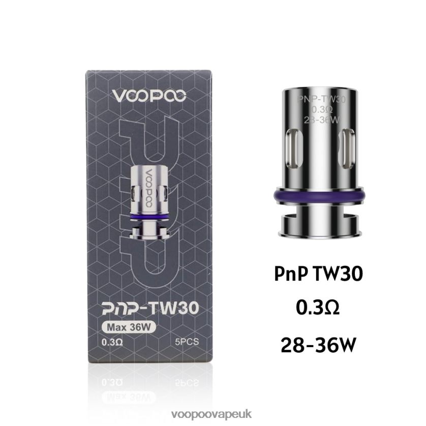 VOOPOO UK Store - VOOPOO PNP Coils (5Pcs) PnP-TW30 4PF602603