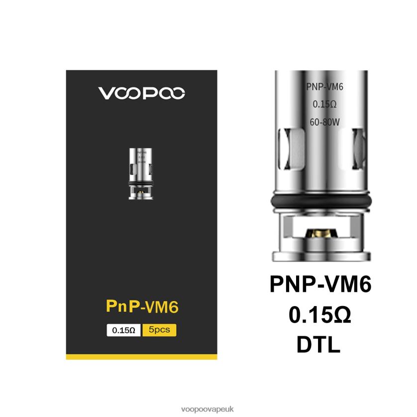 VOOPOO Vape Price - VOOPOO PNP Coils (5Pcs) PnP-VM6 4PF602600