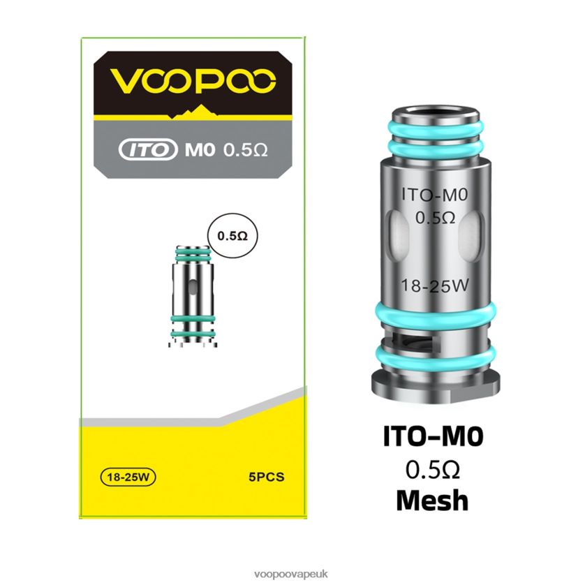 VOOPOO Vape UK - VOOPOO ITO Coils (5Pcs) ITO-M0 4PF602586
