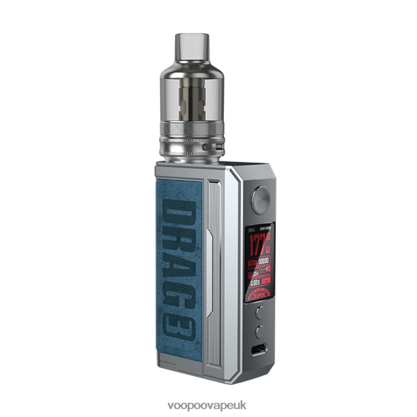 VOOPOO UK Shop - VOOPOO DRAG 3 Box Mod Kit Prussian Blue 4PF602252