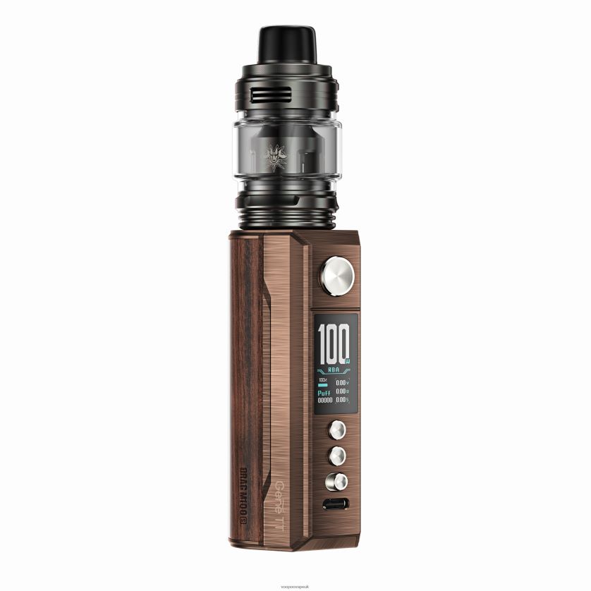 VOOPOO UK Website - VOOPOO DRAG M100S Mod Device Antique Brass & Padauk 4PF602275